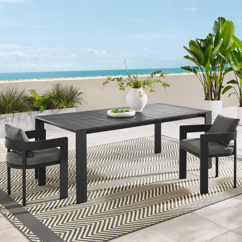 Tahoe Rectangular Outdoor Patio Aluminum Dining Table by Modway | Dining Tables | Modishstore - 1