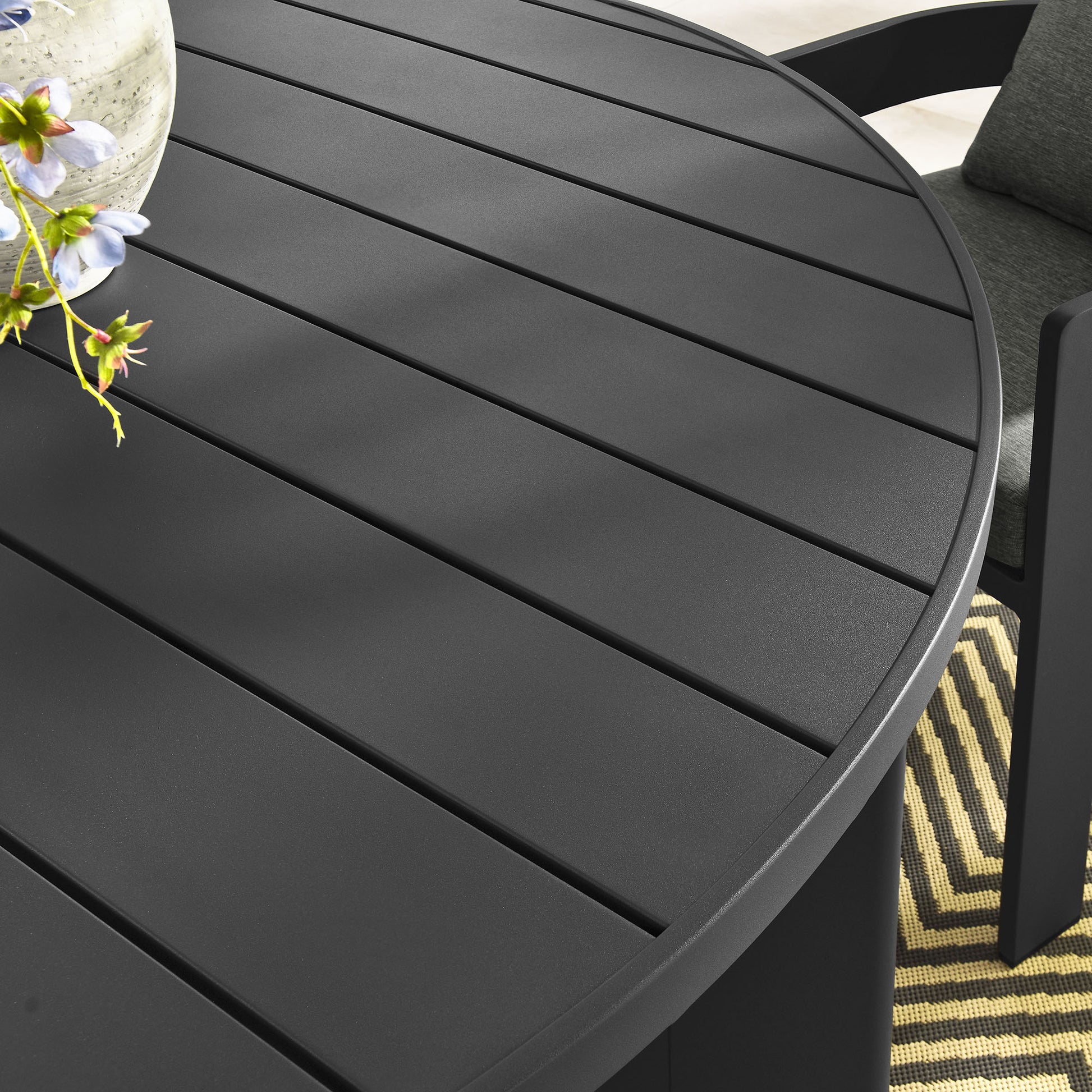 Tahoe Round Outdoor Patio Aluminum Dining Table by Modway | Dining Tables | Modishstore - 6