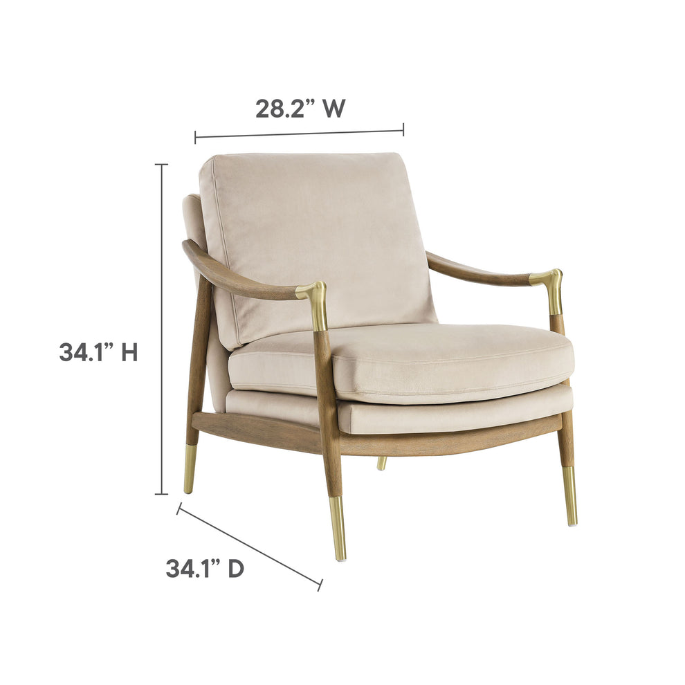 Langford Performance Velvet Accent Armchair by Modway | Accent Chairs | Modishstore - 9