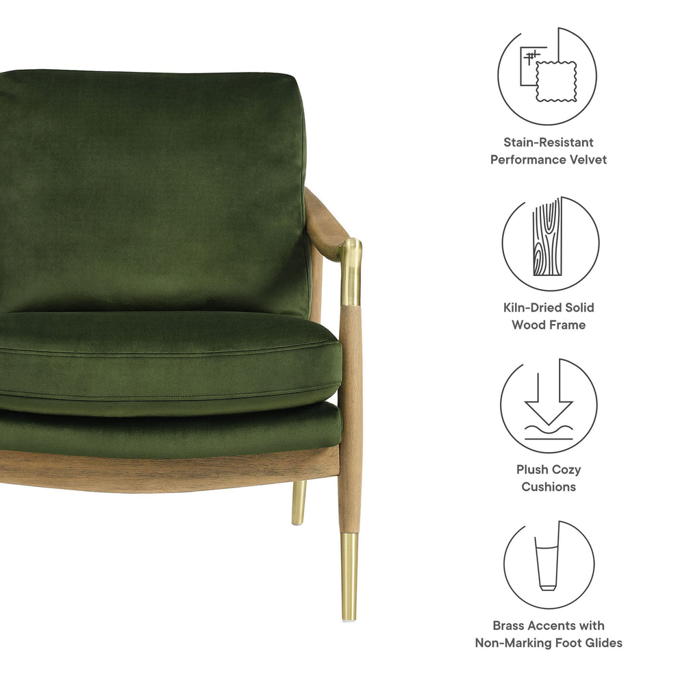 Langford Performance Velvet Accent Armchair by Modway | Accent Chairs | Modishstore - 26