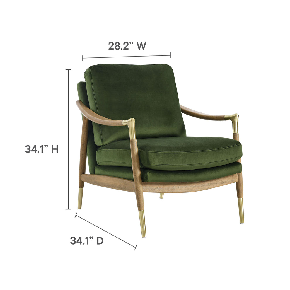 Langford Performance Velvet Accent Armchair by Modway | Accent Chairs | Modishstore - 27