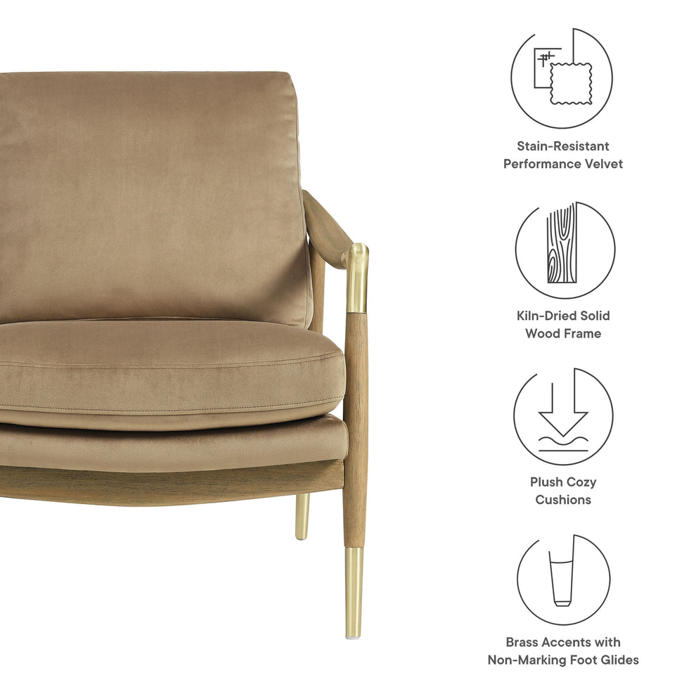 Langford Performance Velvet Accent Armchair by Modway | Accent Chairs | Modishstore - 35