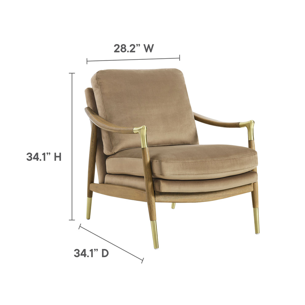 Langford Performance Velvet Accent Armchair by Modway | Accent Chairs | Modishstore - 36