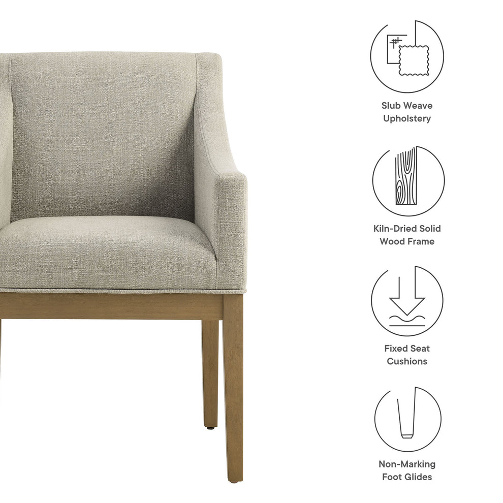 Alton Fabric Upholstered Dining Armchair by Modway | Armchairs | Modishstore - 8