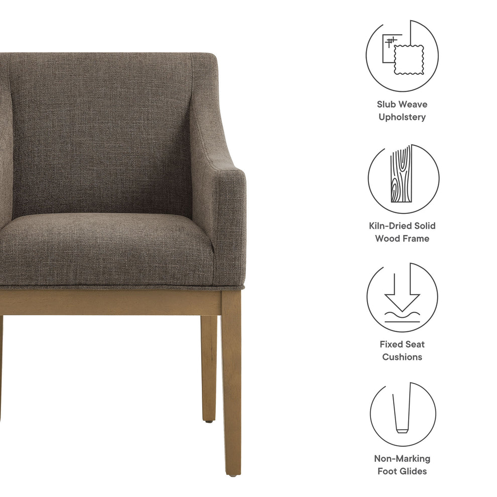 Alton Fabric Upholstered Dining Armchair by Modway | Armchairs | Modishstore - 17