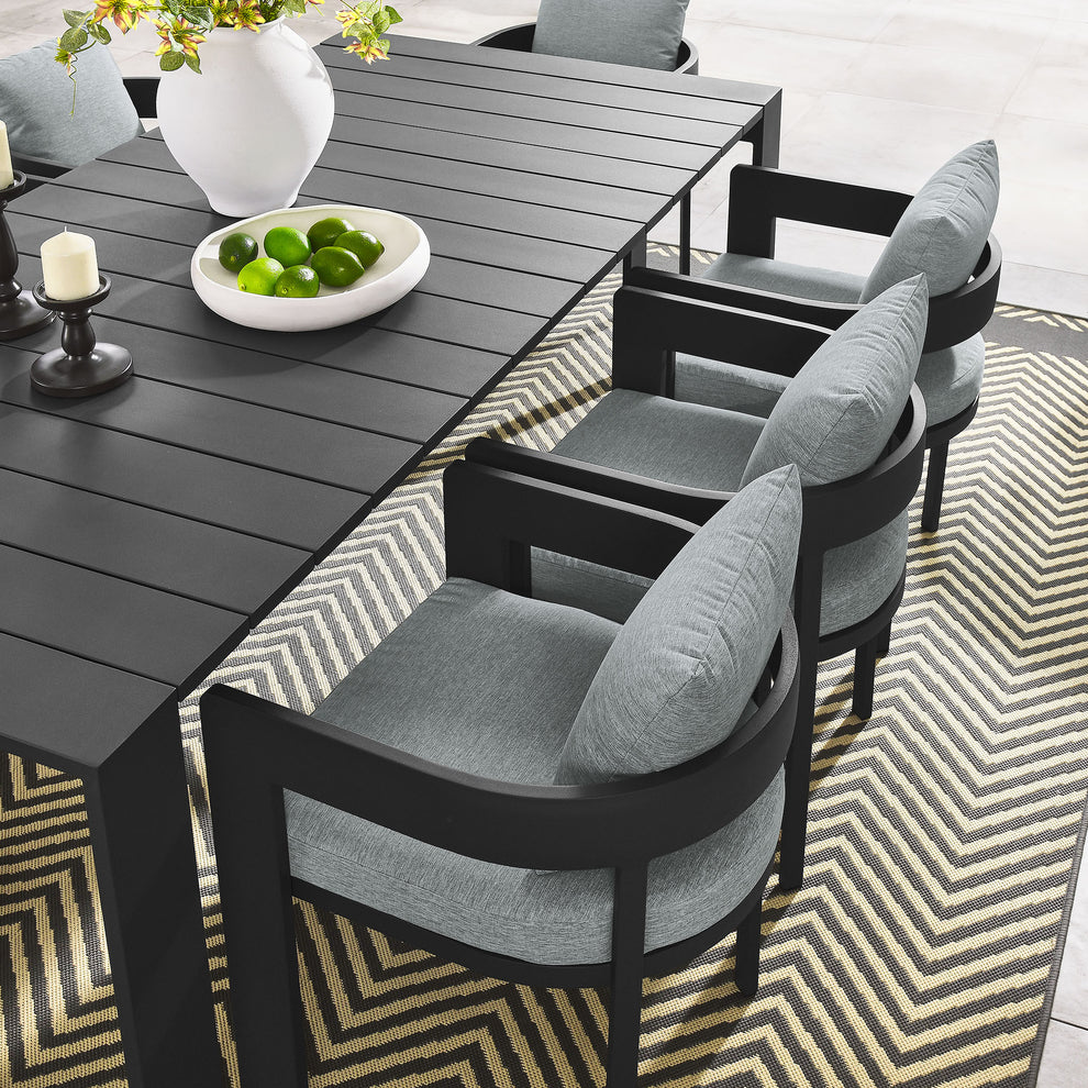 Tahoe 9-Piece Outdoor Patio Aluminum Dining Set by Modway | Outdoor Dining Sets | Modishstore - 8