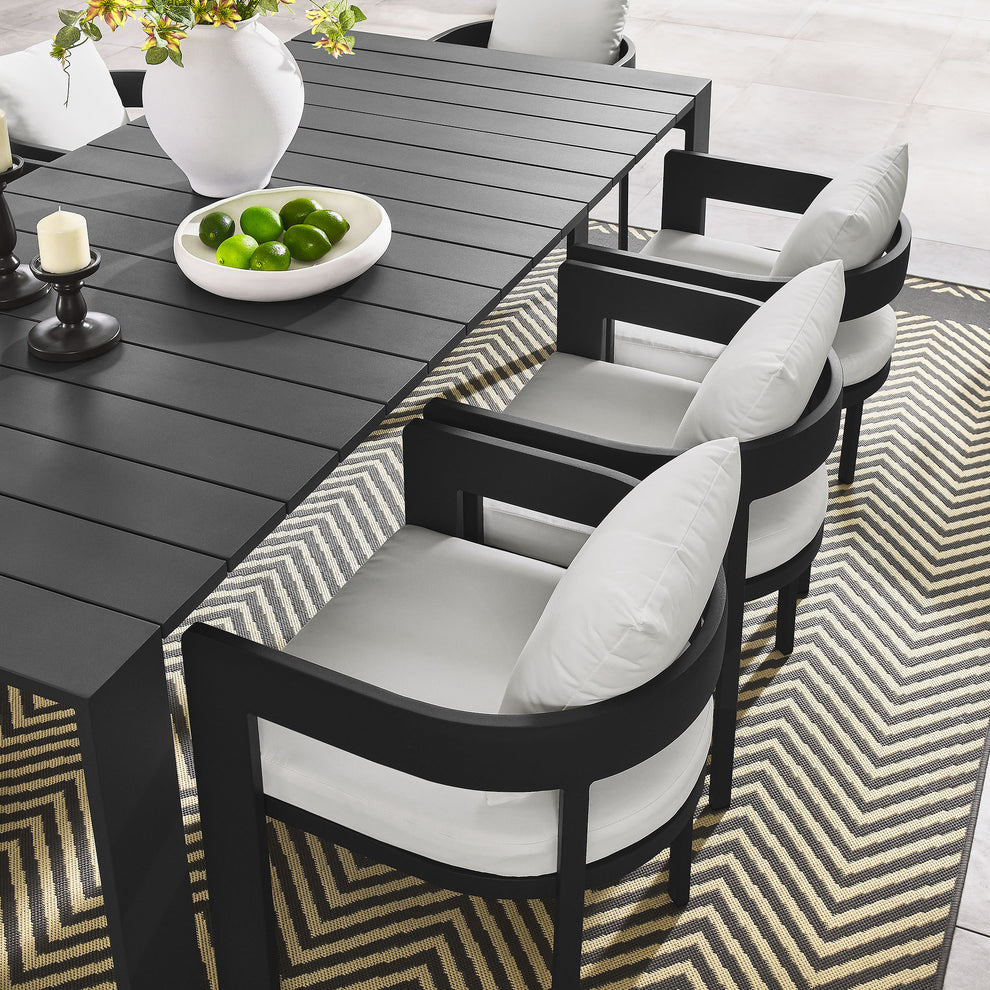 Tahoe 9-Piece Outdoor Patio Aluminum Dining Set by Modway | Outdoor Dining Sets | Modishstore - 14
