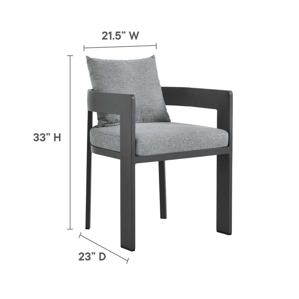 Tahoe 5-Piece Outdoor Patio Aluminum Dining Set by Modway | Outdoor Dining Sets | Modishstore - 11