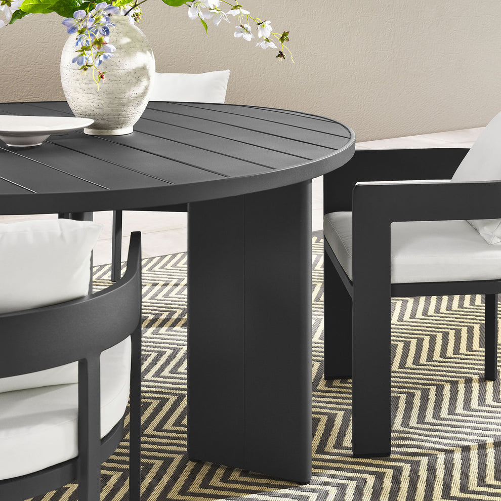 Tahoe 5-Piece Outdoor Patio Aluminum Dining Set by Modway | Outdoor Dining Sets | Modishstore - 14