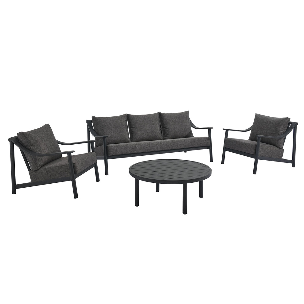 Terrace 4-Piece Outdoor Patio Aluminum Furniture Set by Modway | Sofa Set | Modishstore - 2