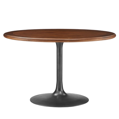 Lippa 48" Round Pedestal Solid Wood Dining Table by Modway | Dining Tables | Modishstore - 2