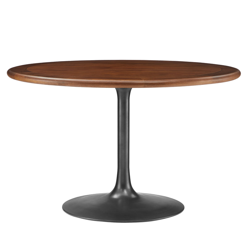 Lippa 48" Round Pedestal Solid Wood Dining Table by Modway | Dining Tables | Modishstore - 2