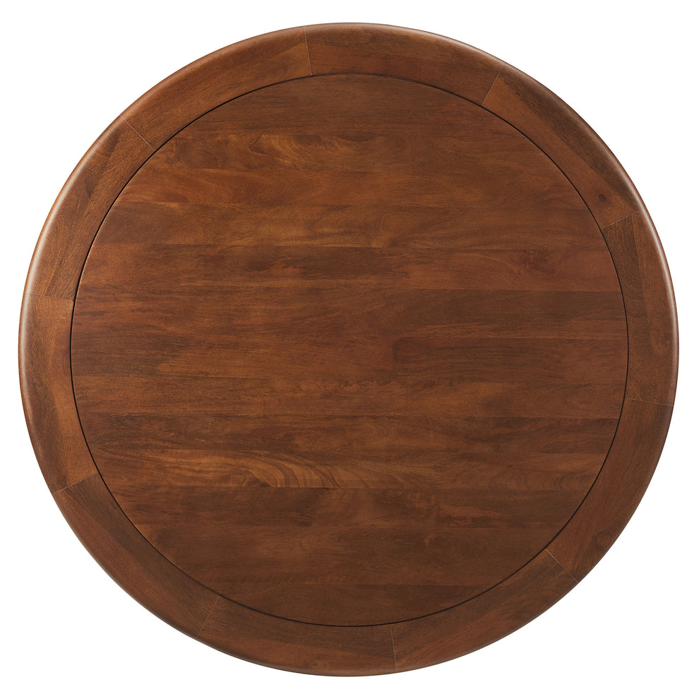 Lippa 48" Round Pedestal Solid Wood Dining Table by Modway | Dining Tables | Modishstore - 3