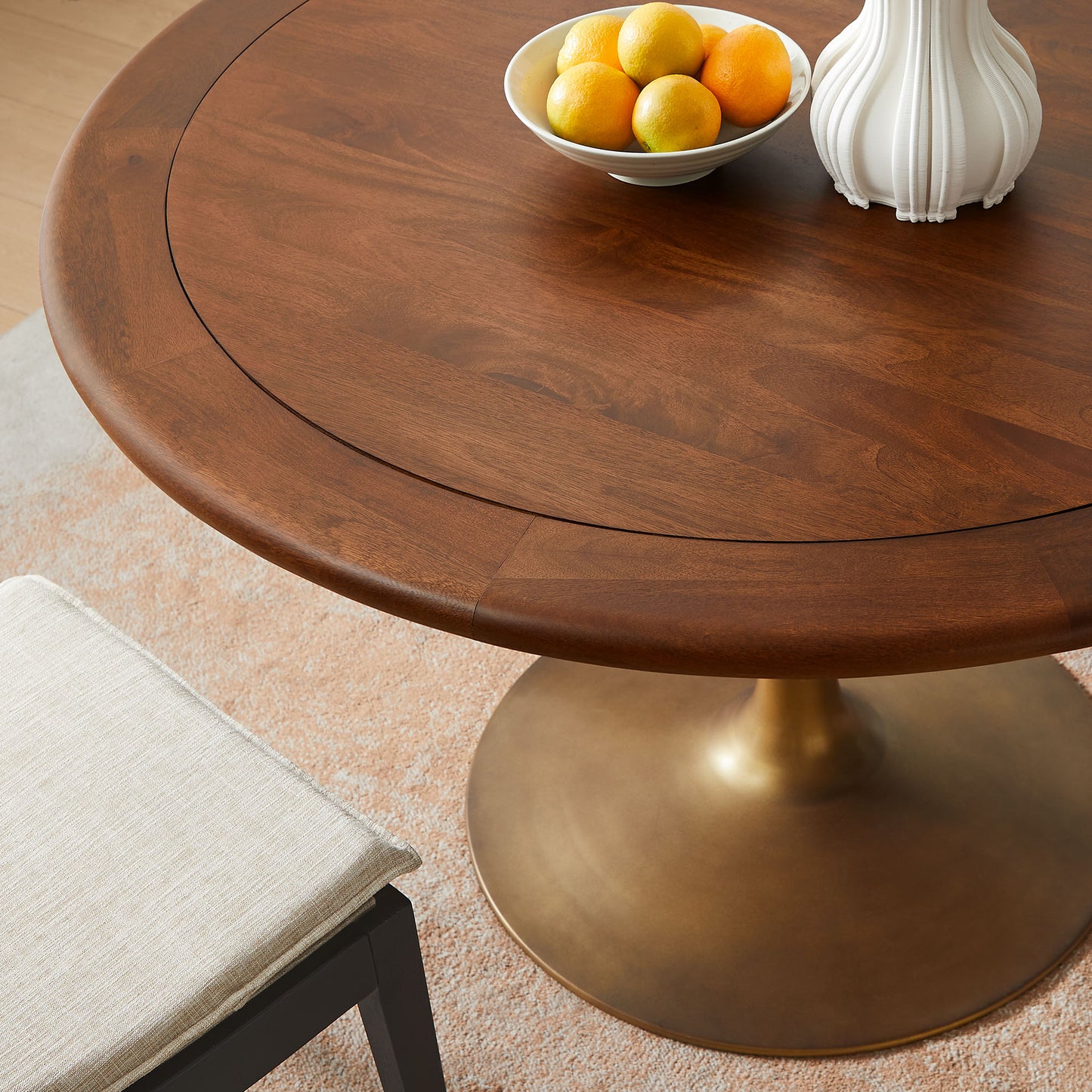 Lippa 48" Round Pedestal Solid Wood Dining Table by Modway | Dining Tables | Modishstore - 11