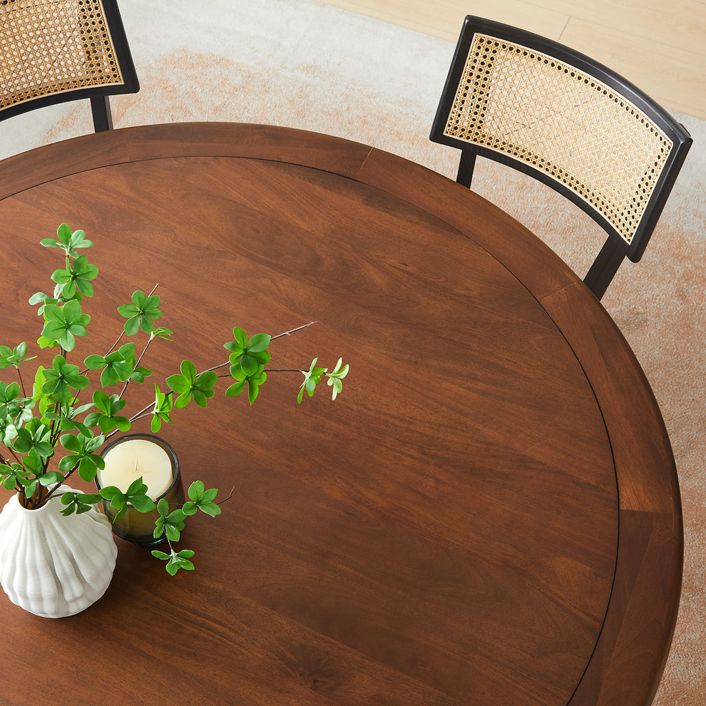 Lippa 60" Round Pedestal Solid Wood Dining Table by Modway | Dining Tables | Modishstore - 5