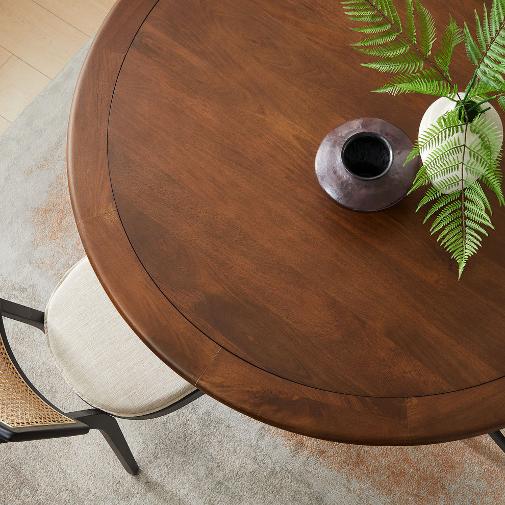 Lippa 60" Round Pedestal Solid Wood Dining Table by Modway | Dining Tables | Modishstore - 11