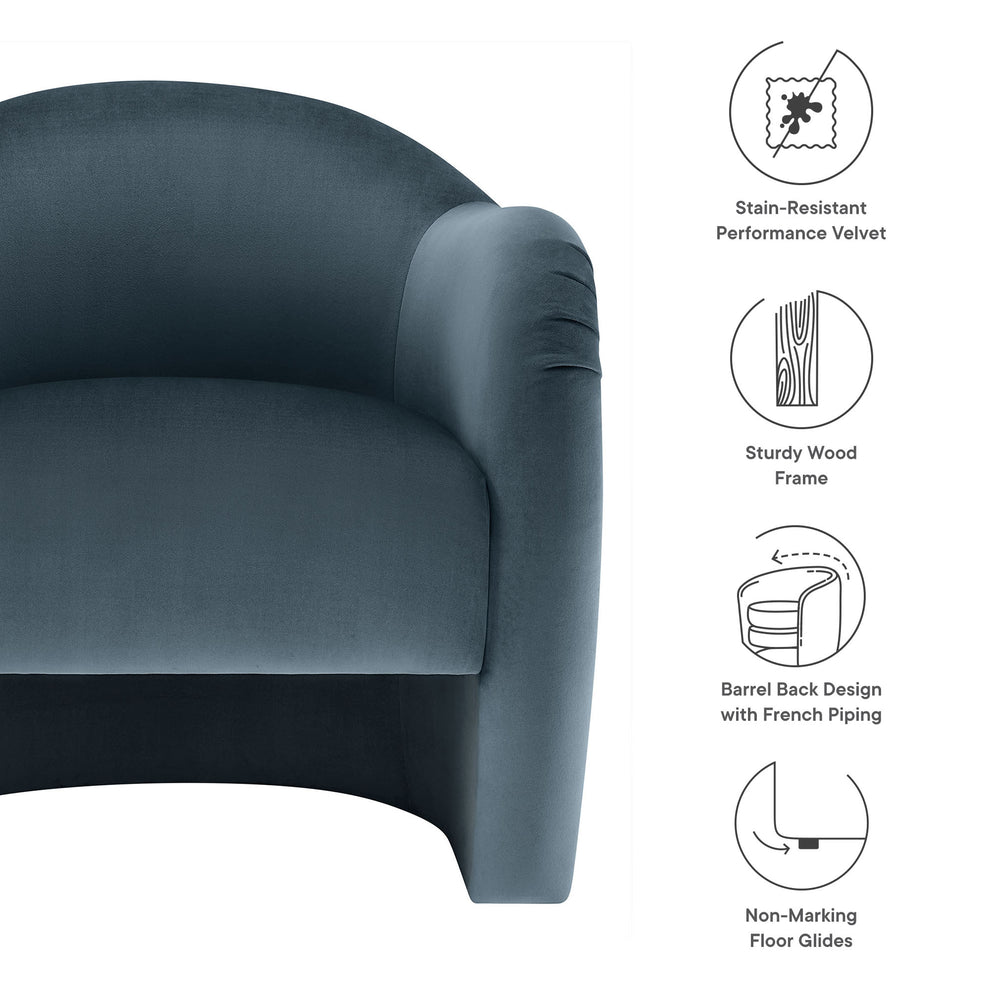 Compose Performance Velvet Accent Chair by Modway | Accent Chairs | Modishstore - 17