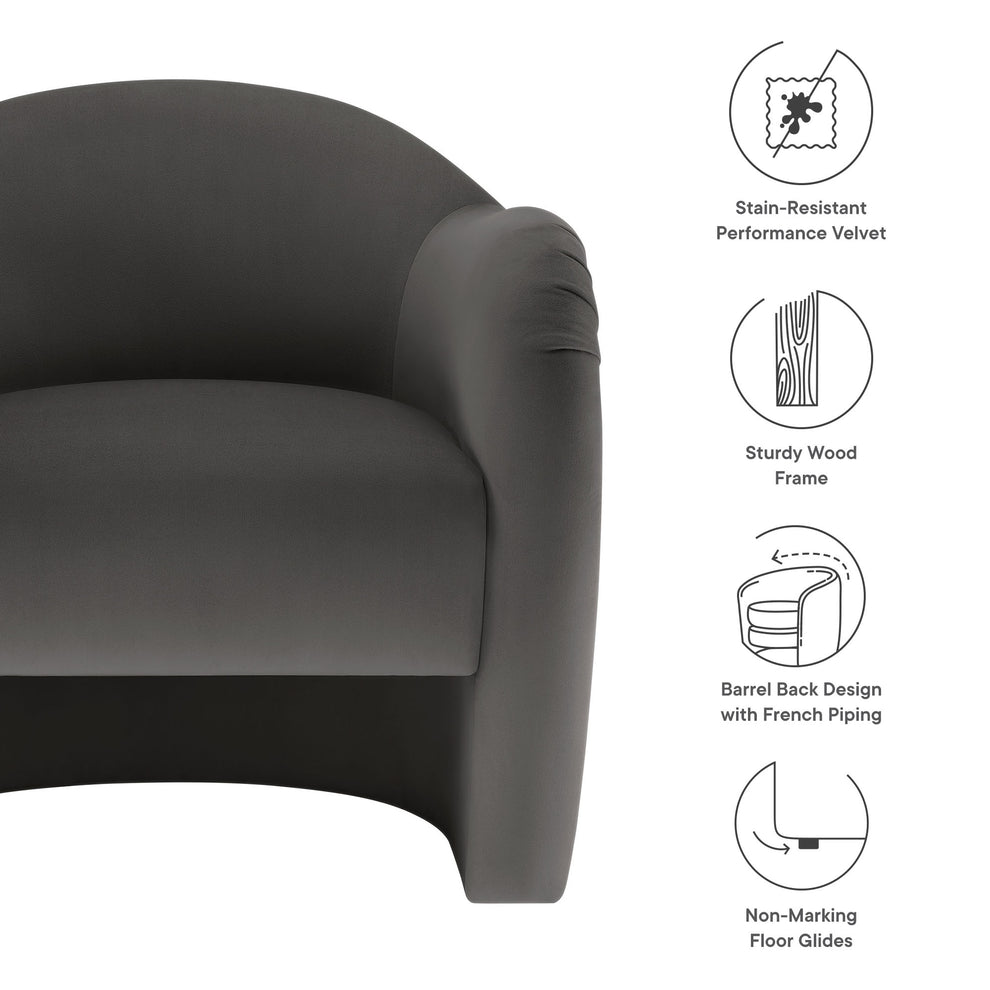 Compose Performance Velvet Accent Chair by Modway | Accent Chairs | Modishstore - 44