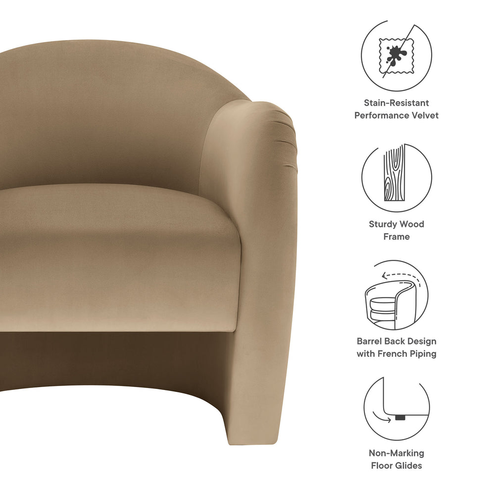 Compose Performance Velvet Accent Chair by Modway | Accent Chairs | Modishstore - 53