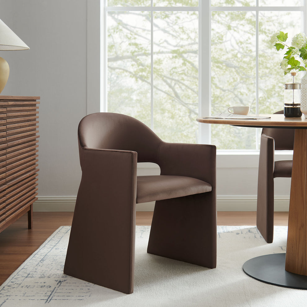 Talia Performance Velvet Dining Armchair by Modway | Dining Chairs | Modishstore - 1