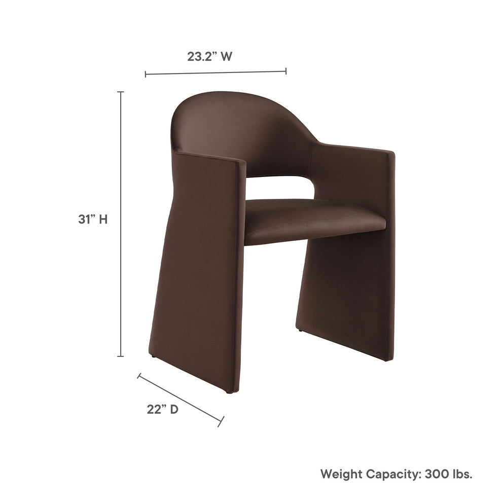 Talia Performance Velvet Dining Armchair by Modway | Dining Chairs | Modishstore - 9