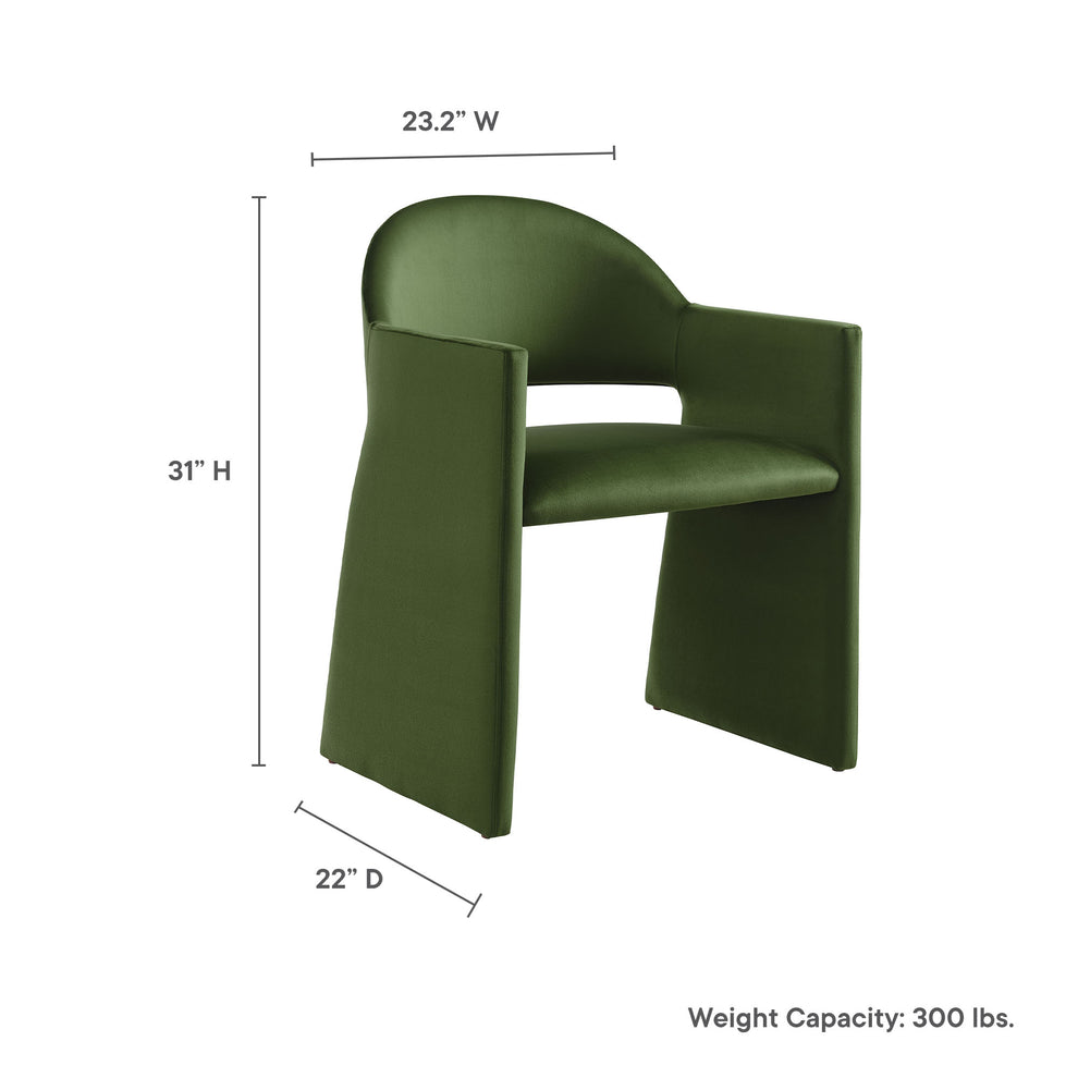 Talia Performance Velvet Dining Armchair by Modway | Dining Chairs | Modishstore - 18