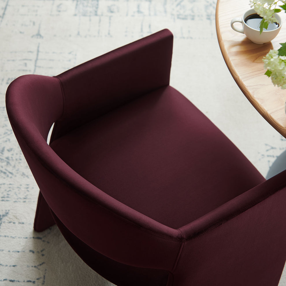 Talia Performance Velvet Dining Armchair by Modway | Dining Chairs | Modishstore - 24