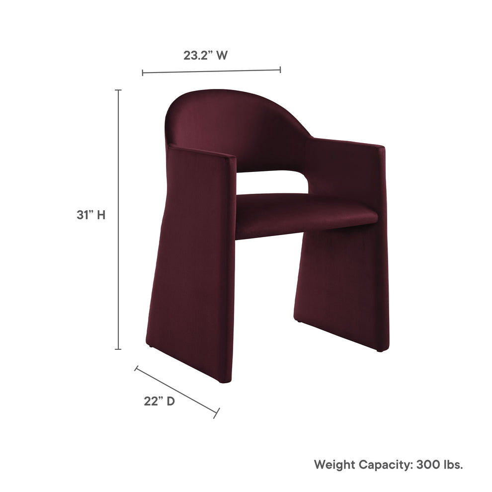 Talia Performance Velvet Dining Armchair by Modway | Dining Chairs | Modishstore - 27