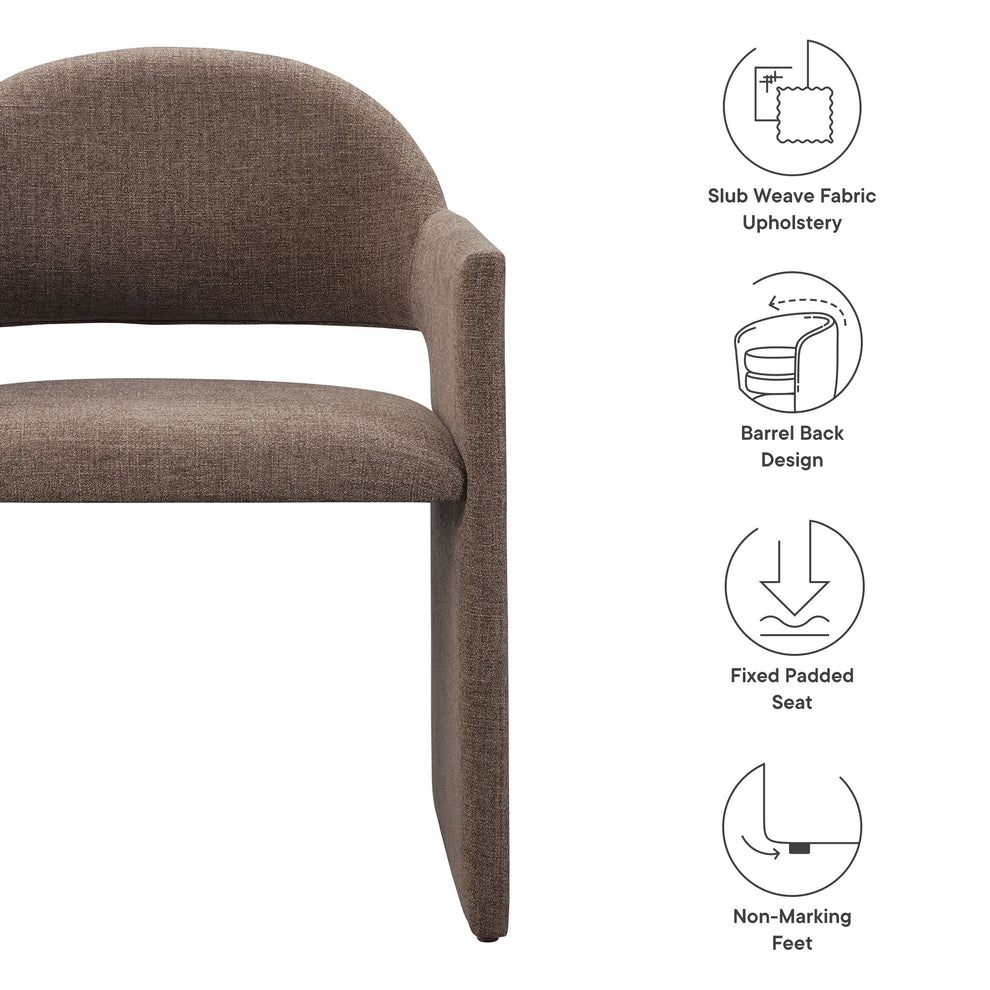 Talia Upholstered Fabric Dining Armchair by Modway | Dining Chairs | Modishstore - 26