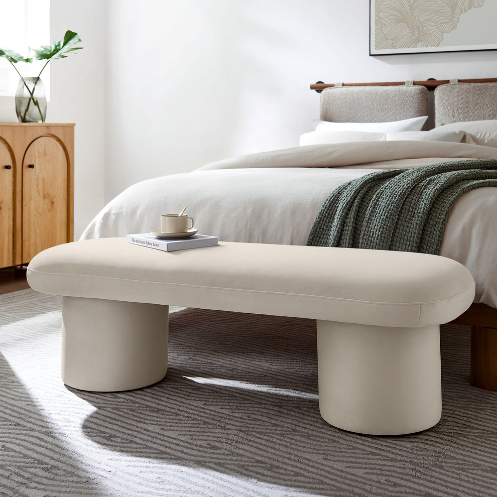 Orla Performance Velvet Bench by Modway | Benches | Modishstore - 1