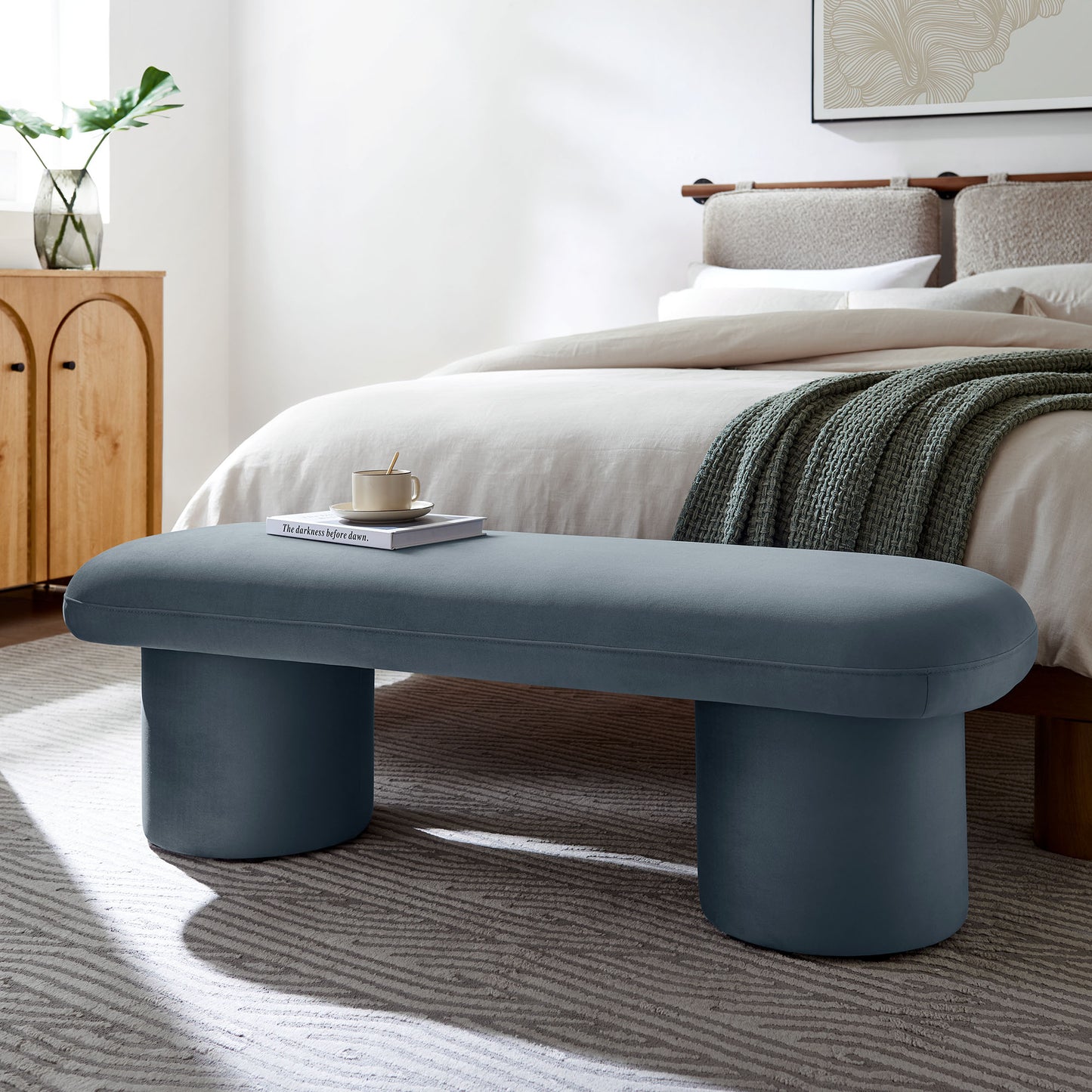 Orla Performance Velvet Bench by Modway | Benches | Modishstore - 17