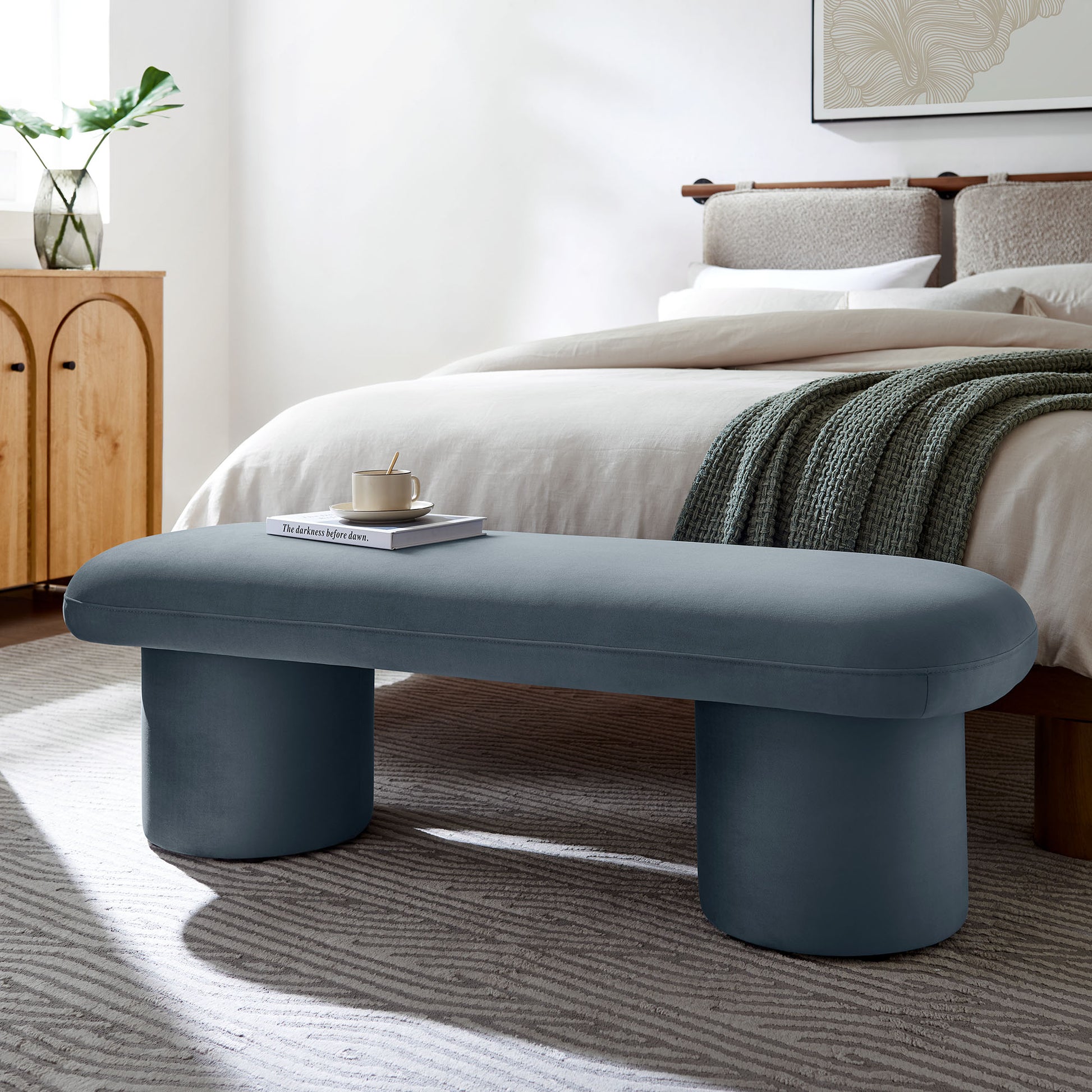 Orla Performance Velvet Bench by Modway | Benches | Modishstore - 17