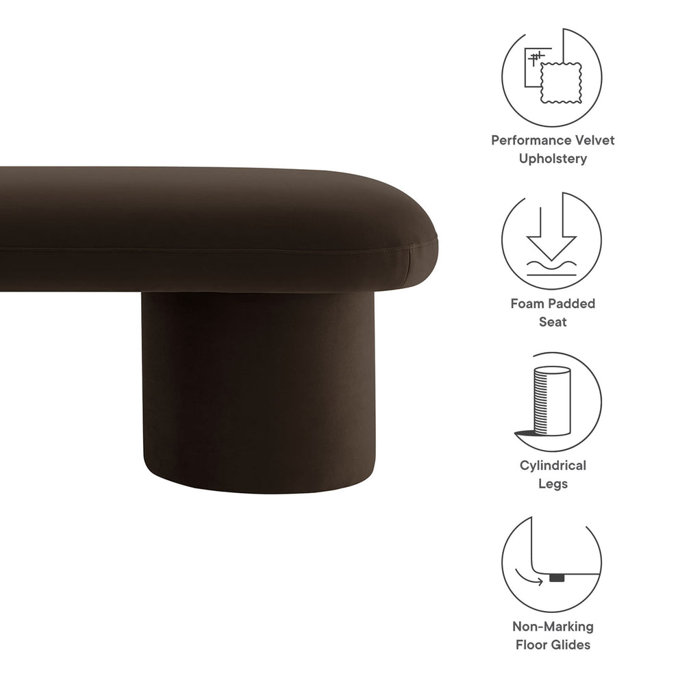 Orla Performance Velvet Bench by Modway | Benches | Modishstore - 29