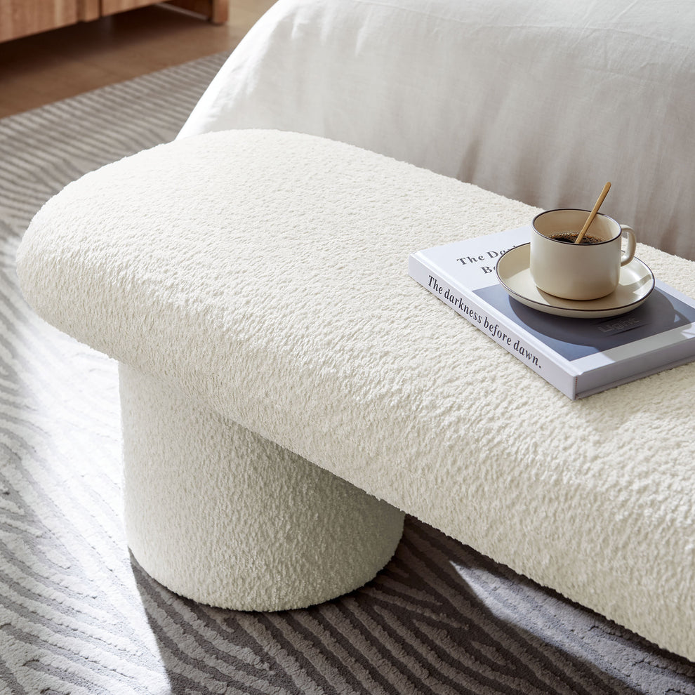 Orla Chenille Upholstered Bench by Modway | Benches | Modishstore - 7