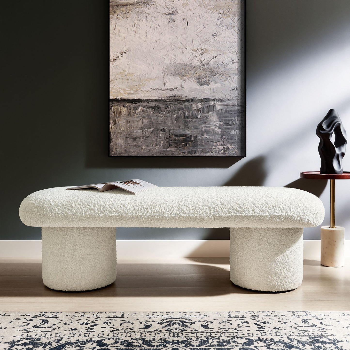 Orla Chenille Upholstered Bench by Modway | Benches | Modishstore - 8