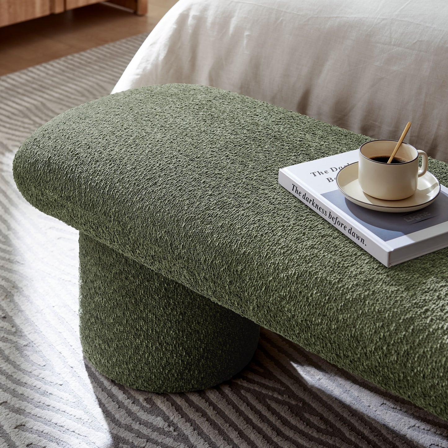 Orla Chenille Upholstered Bench by Modway | Benches | Modishstore - 16