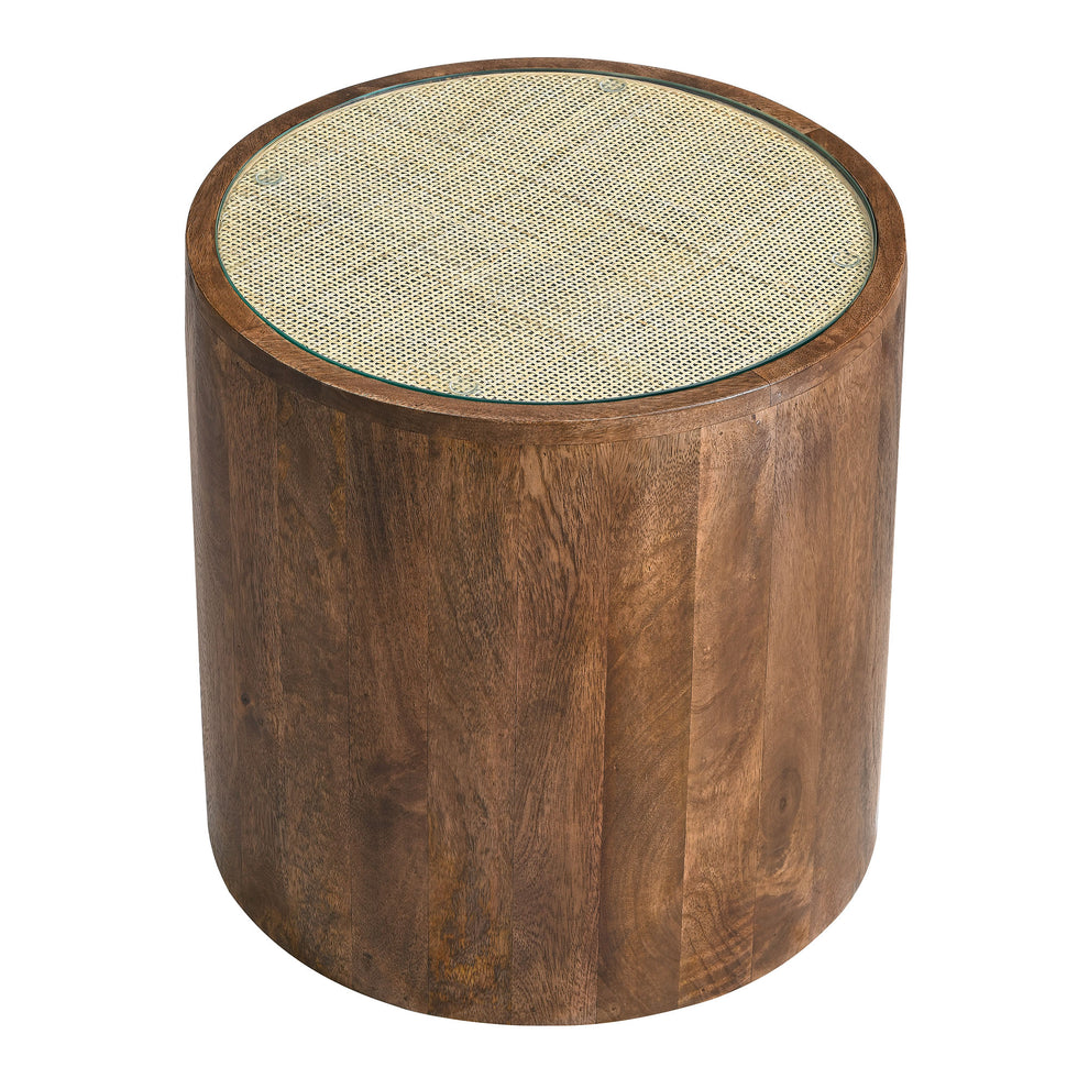 Truett Round Wood Rattan Side Table by Modway | Side Tables | Modishstore - 3
