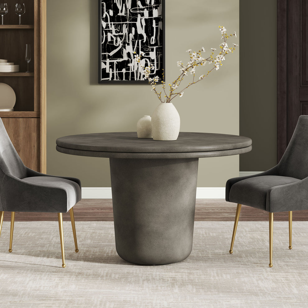 Brion 48" Indoor - Outdoor Patio Concrete Round Dining Table by Modway | Dining Tables | Modishstore - 9