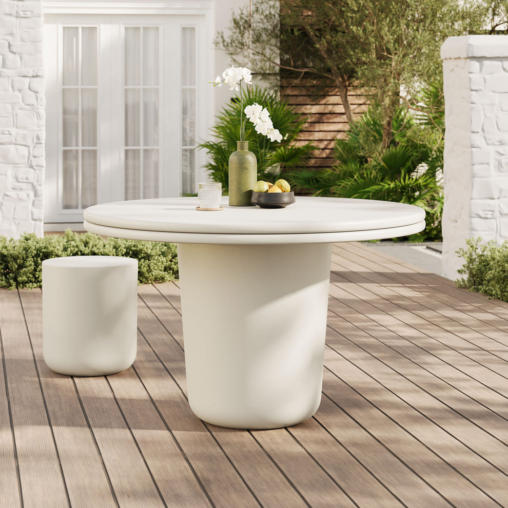 Brion 48" Indoor - Outdoor Patio Concrete Round Dining Table by Modway | Dining Tables | Modishstore - 16