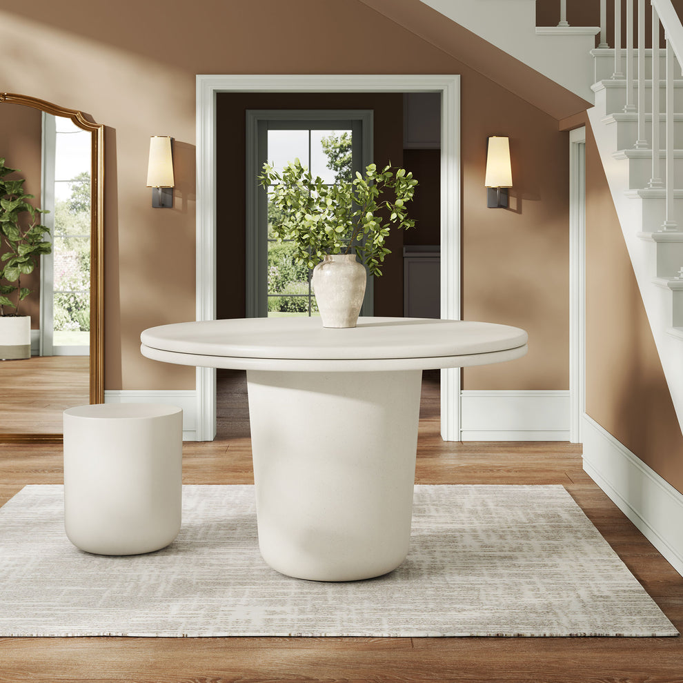 Brion 48" Indoor - Outdoor Patio Concrete Round Dining Table by Modway | Dining Tables | Modishstore - 18
