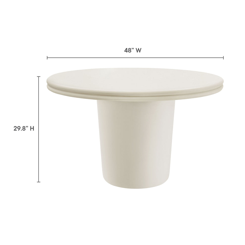 Brion 48" Indoor - Outdoor Patio Concrete Round Dining Table by Modway | Dining Tables | Modishstore - 22