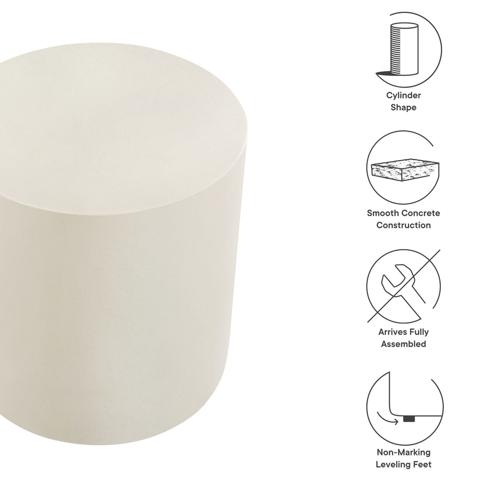 Brion Indoor - Outdoor Patio Concrete Stool by Modway | Stools | Modishstore - 19