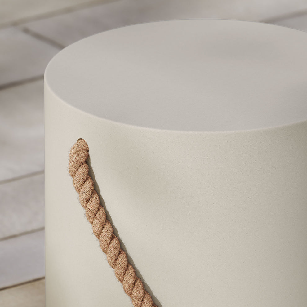 Isera Indoor - Outdoor Patio Rope Concrete Side Table Stool by Modway | Side Tables | Modishstore - 7