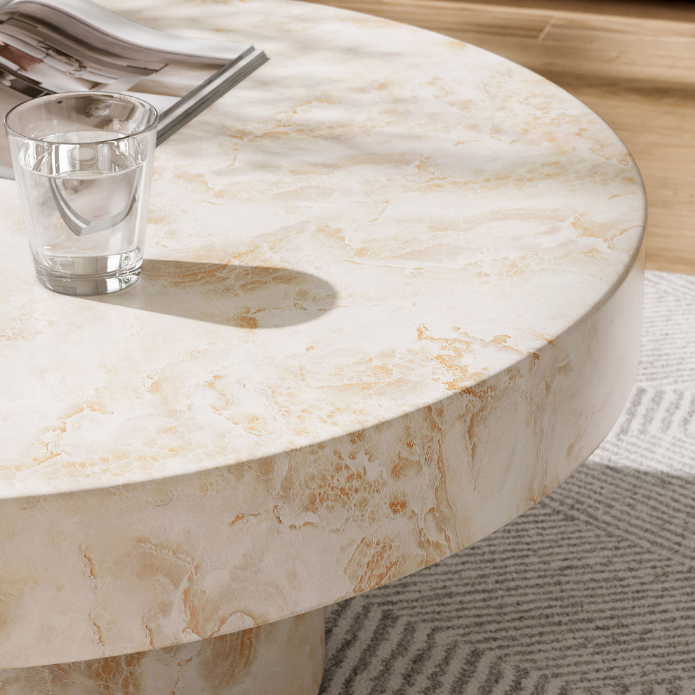 Alora Indoor - Outdoor Patio Concrete Round Coffee Table by Modway | Coffee Tables | Modishstore - 7