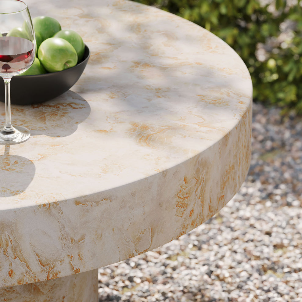 Alora Indoor - Outdoor Patio Concrete Round Coffee Table by Modway | Coffee Tables | Modishstore - 8