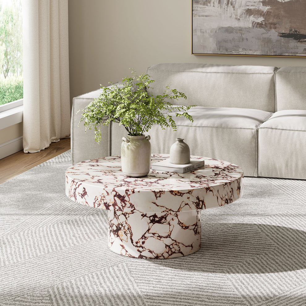 Alora Indoor - Outdoor Patio Concrete Round Coffee Table by Modway | Coffee Tables | Modishstore - 19