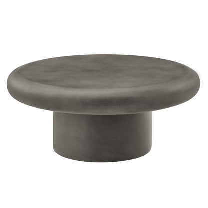 Argos Indoor - Outdoor Patio Concrete Round Coffee Table by Modway | Coffee Tables | Modishstore - 2