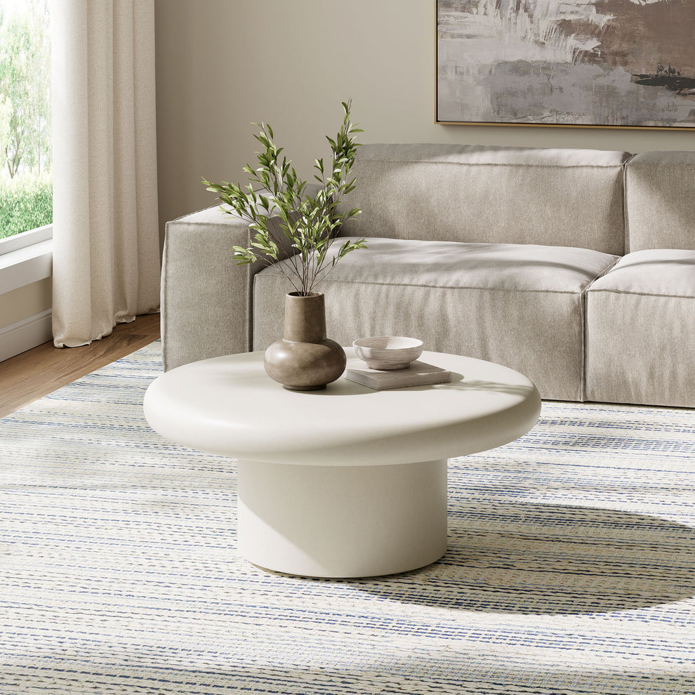 Argos Indoor - Outdoor Patio Concrete Round Coffee Table by Modway | Coffee Tables | Modishstore - 14