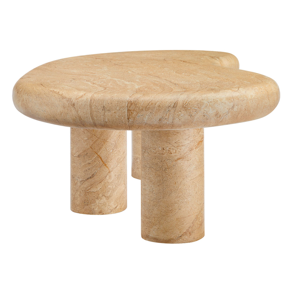 Elowen Indoor - Outdoor Patio Textured Faux Travertine Coffee Table by Modway | Coffee Tables | Modishstore - 5