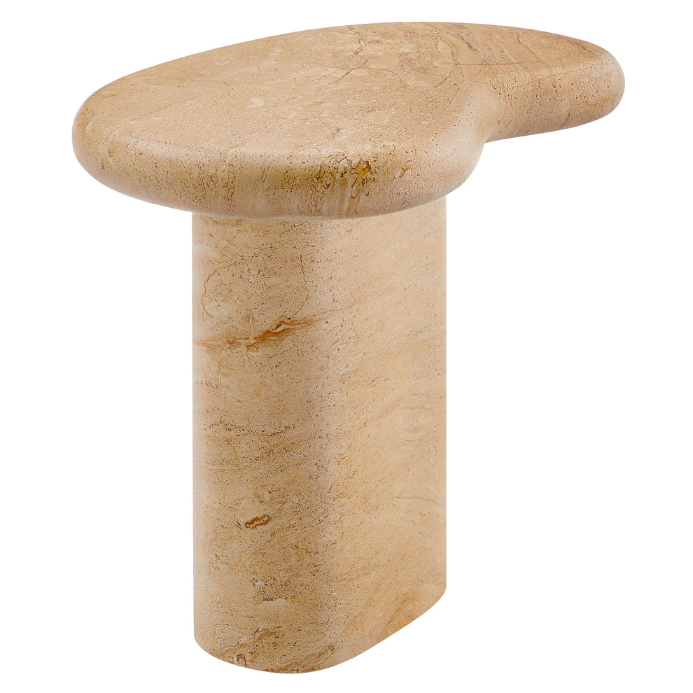Elowen Indoor - Outdoor Patio Textured Faux Travertine Side Table by Modway | Side Tables | Modishstore - 2